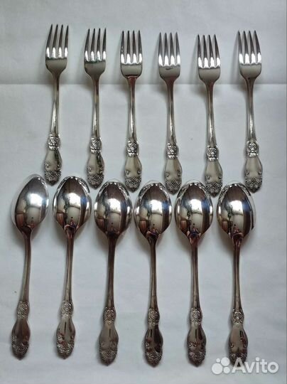 Ложки вилки мельхиор мнц СССР советские рмз