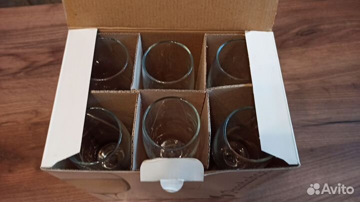 Фужеры для шампанского стеклянные 180 мл