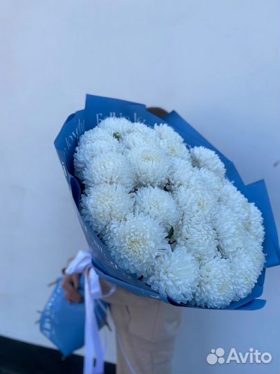 Букет гигант из одноголовой хризантемы