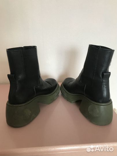Сапоги zara кожа 41