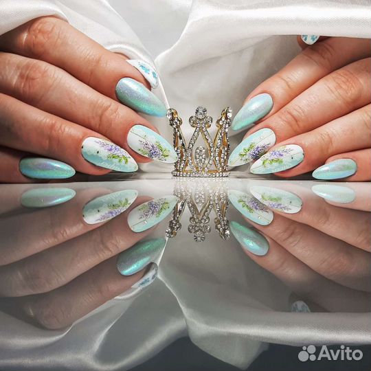 Наращивание ногтей, маникюр,педикюр