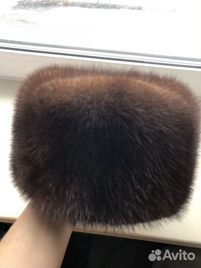 Норковая шапка мужская