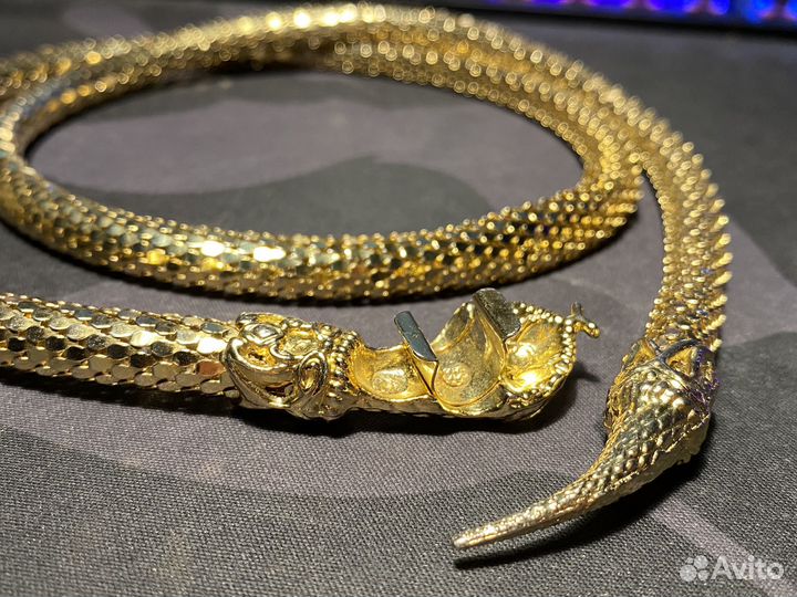 Dl Auld винтажное колье в виде змеи