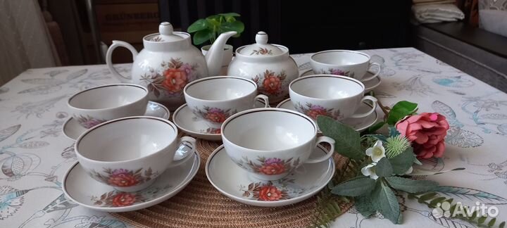 Чайный сервиз новый Дулево 6 персон (винтаж) СССР