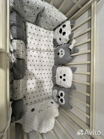 Бортики в детскую кроватку бу