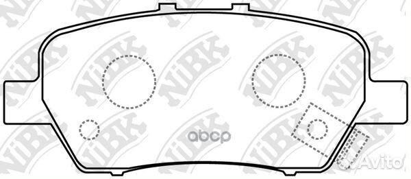 Тормозные колодки honda stream 05- R PN8506 NiBK