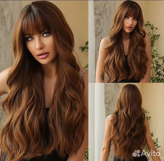 Парик длинный с челкой