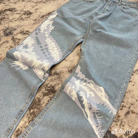 Джинсы lacoste с крокодилом