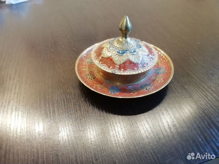 Сахарница латунь Индия-СССР