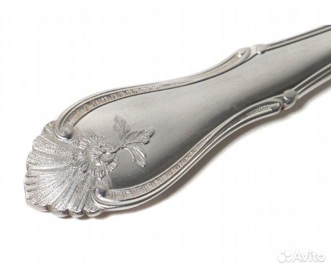 Цельносеребряные рыбные вилки и ножи, 12 предметов