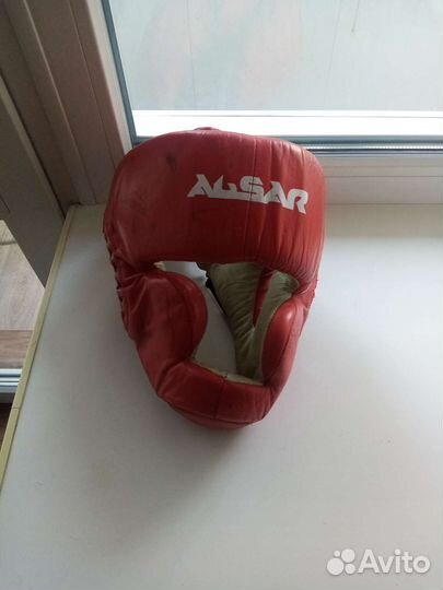 Шлем кожаный