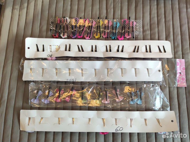 Заколки завязки ободки для девочек пакетом