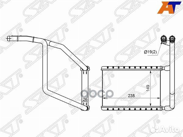 Радиатор отопителя салона ford transit 14- ST-F