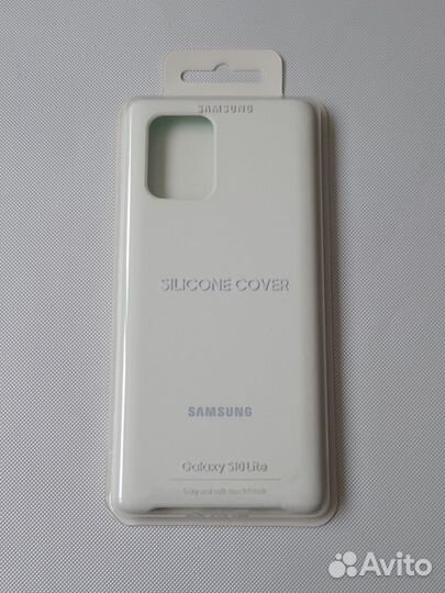 Чехол Silicone Cover на Samsung S10 Lite оригинал
