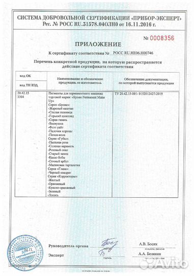 Пигменты для пм Красно-оранжевый корректор 10 мл