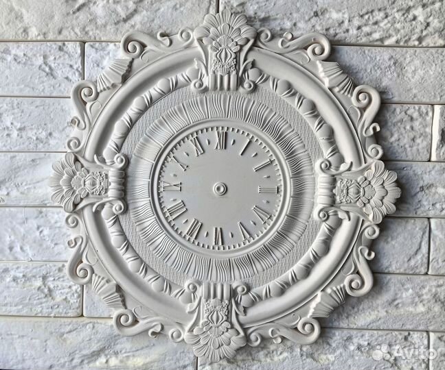 Гипсовый циферблат(часы)