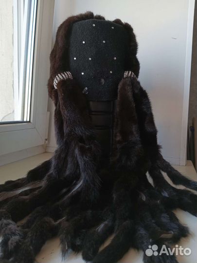 Шапка норковая женская