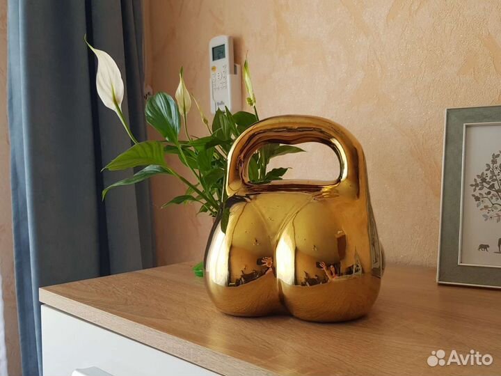 Копилка Грудь золотистый цвет 20 см