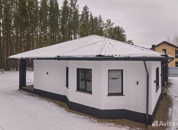 Каркасный дачный дом. Сваи в подарок