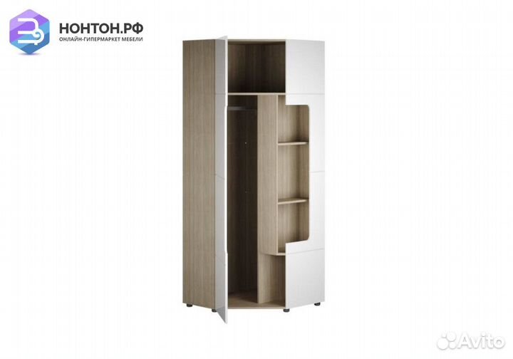 Шкаф угловой Палермо-3 Юниор ясень шимо светлый