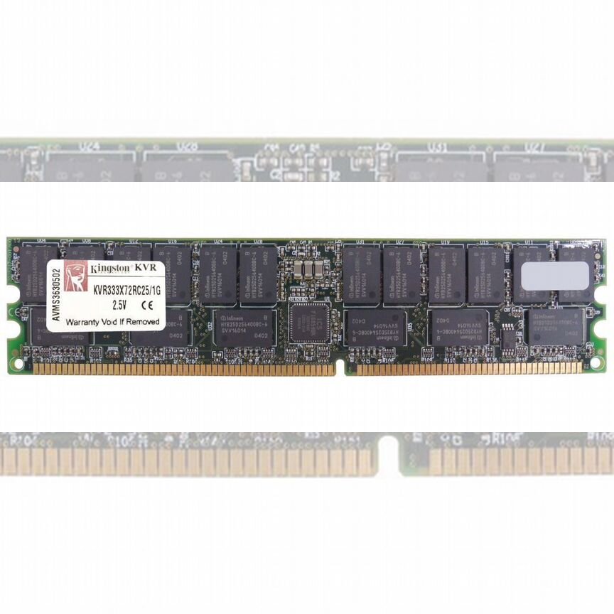 [KVR333X72RC25/1G] Оперативная Память Kingston 1gb Kvr333x72rc25/1g