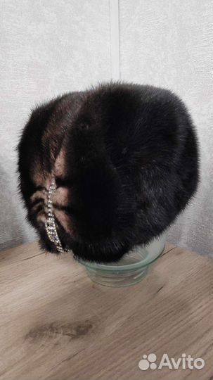 Норковая шапка мягкая в идеальном состоянии