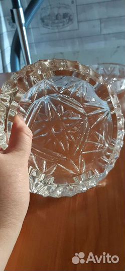 Пепельница хрусталь