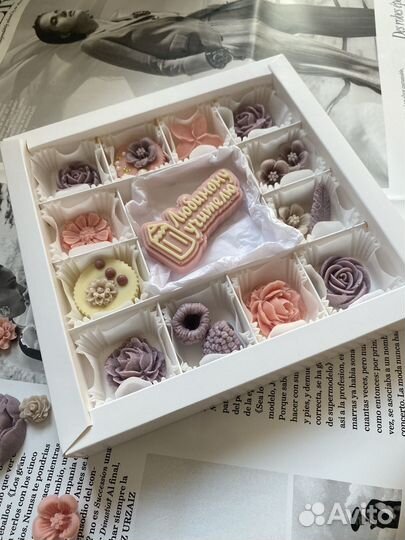 Шоколад учителю ручной работы