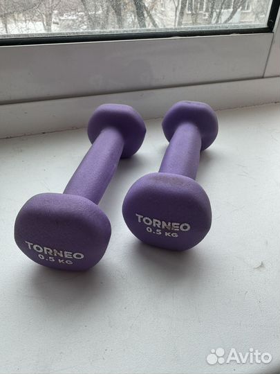 Гантели 0.5 кг и 1 кг