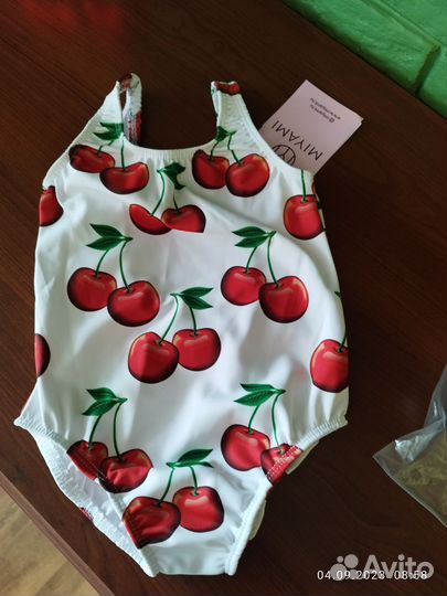 Купальник слитный, детский, р.86