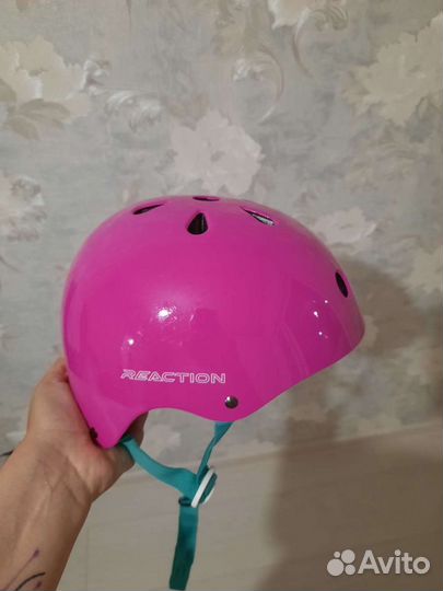 Шлем защитный розовый размер 50-54