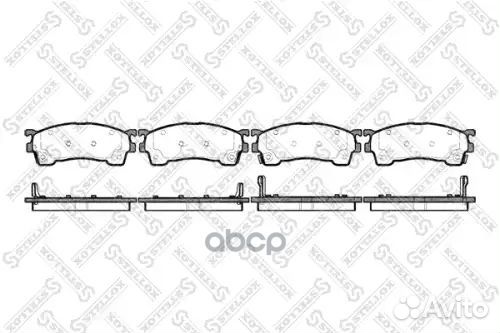 Колодки дисковые п. mazda 626 1.8-2.5 2. перед