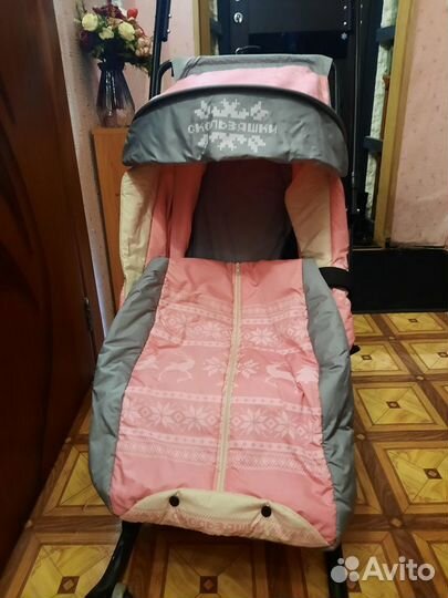 Детские санки коляска