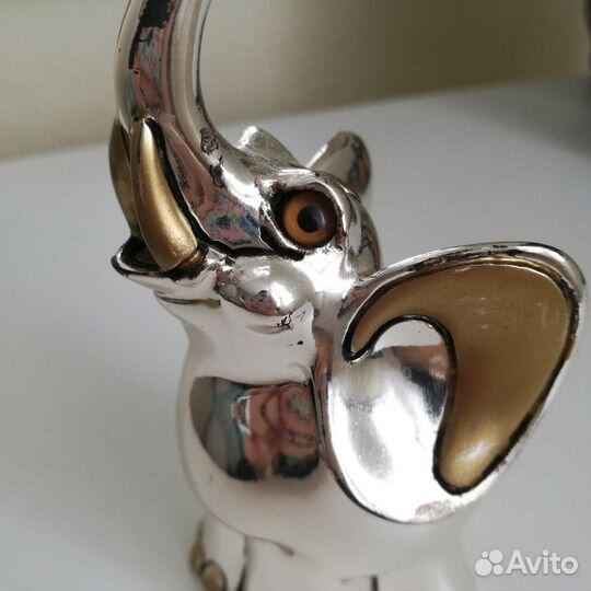 Статуэтка Слоник с посеребрением. Valenti Италия