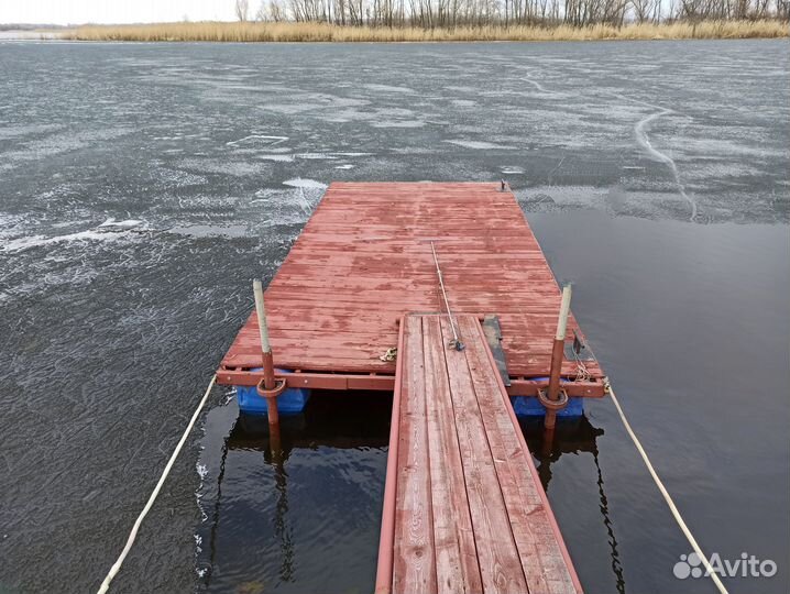 Понтонный комплекс. Пристань. Причал. Понтон. Трап