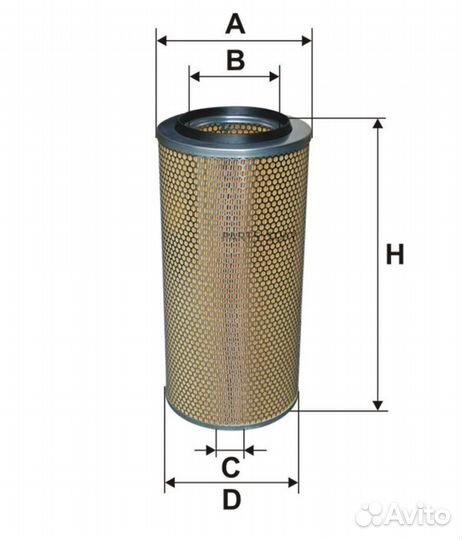 Filtron AM402 AM 402 фильтр воздушный H495 D240/d1