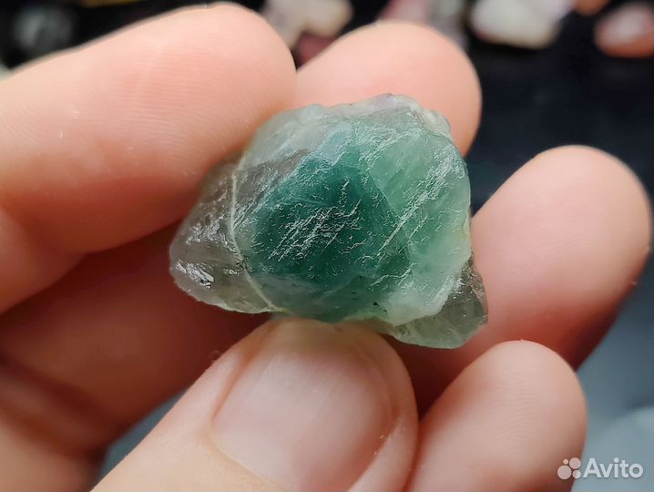 Флюорит полихромный. Необычный кристалл