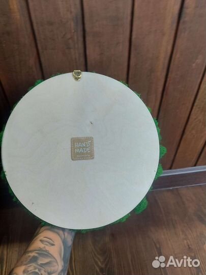 Панно из стабилизированного мха круглое