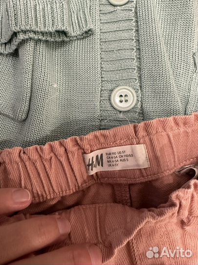 Вещи пакетом на девочку 110 116 zara hm mango