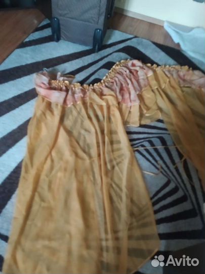 Штора на кухню с ламбрикеном в подарок ламбрекен