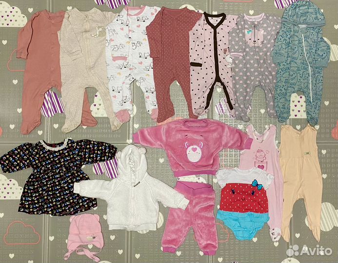 Детские вещи пакетом на девочку 3-6м