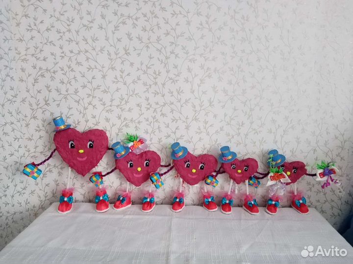 Сердце любви на дня Валентина, ручная работа