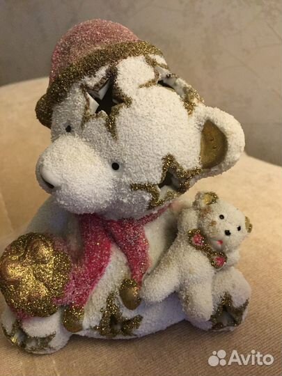 Мишка Подсвечник новогодний