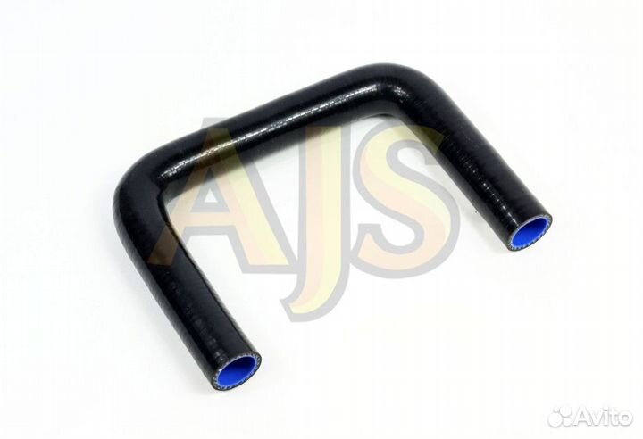 Патрубок водостойкий универсальный П-образный 18мм черный