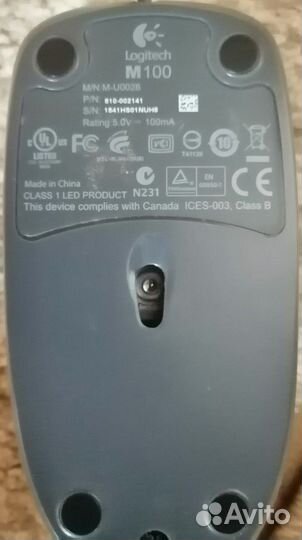 Продам компьютерную мышь Logitech M100