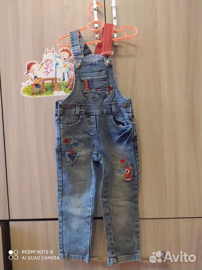 Джинсы для девочки 98