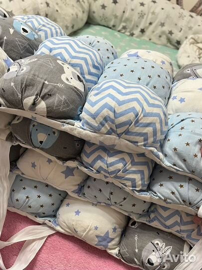 Бортики в детскую кроватку бу