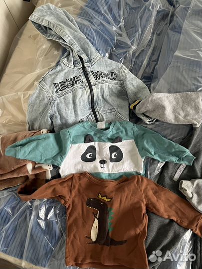 Детские вещи пакетом на мальчика 80 86 92