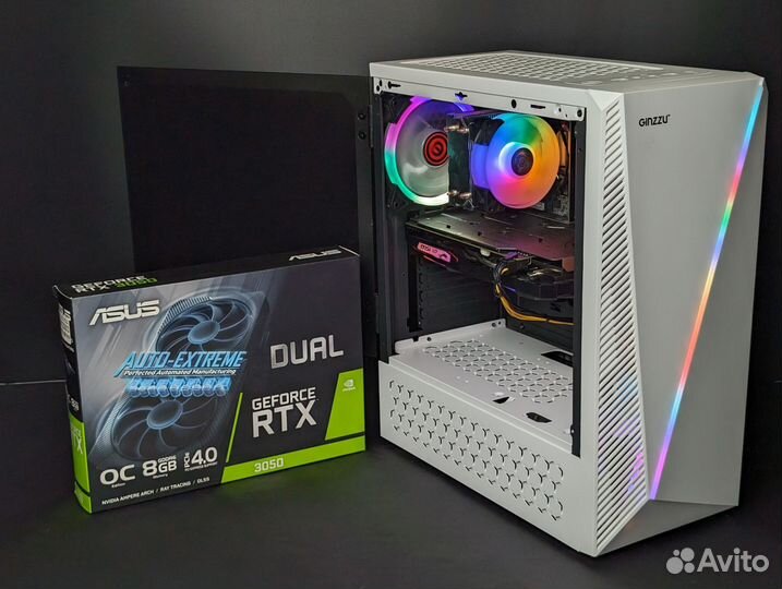 Игровой пк 10100 / RTX 3050 /16gb/512 ssd