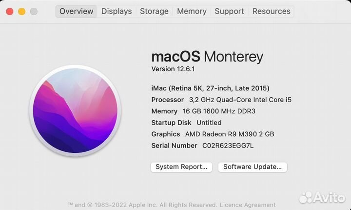 Моноблок apple iMac 27 2015
